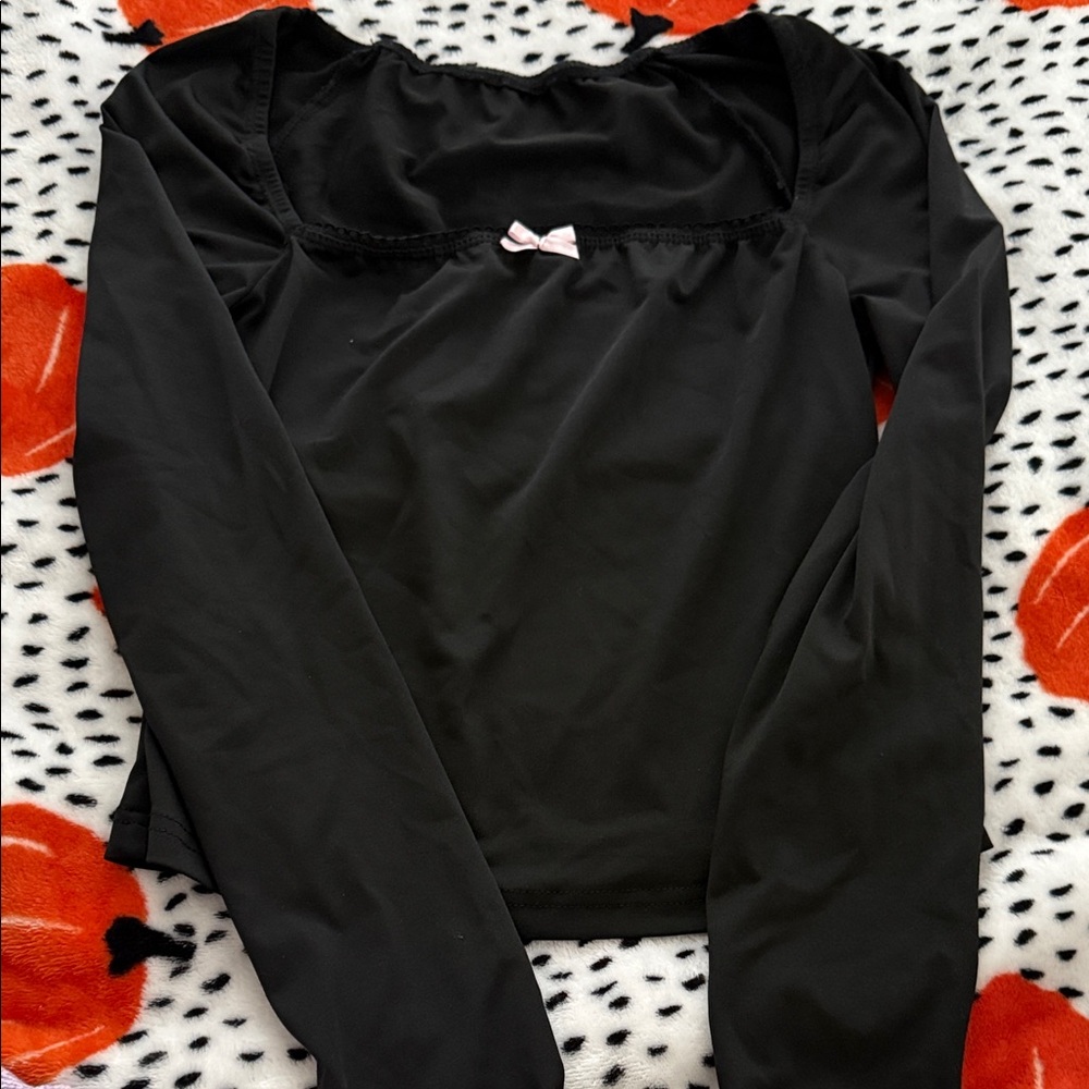 Black Long Sleeve Top